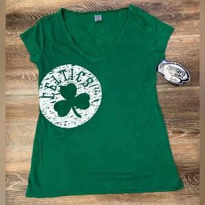 NWT Celtics Green Graphic Tee